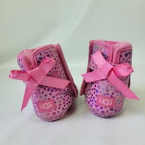 UGG Sherpa Lined Baby Girls Warm Boots Sz 4